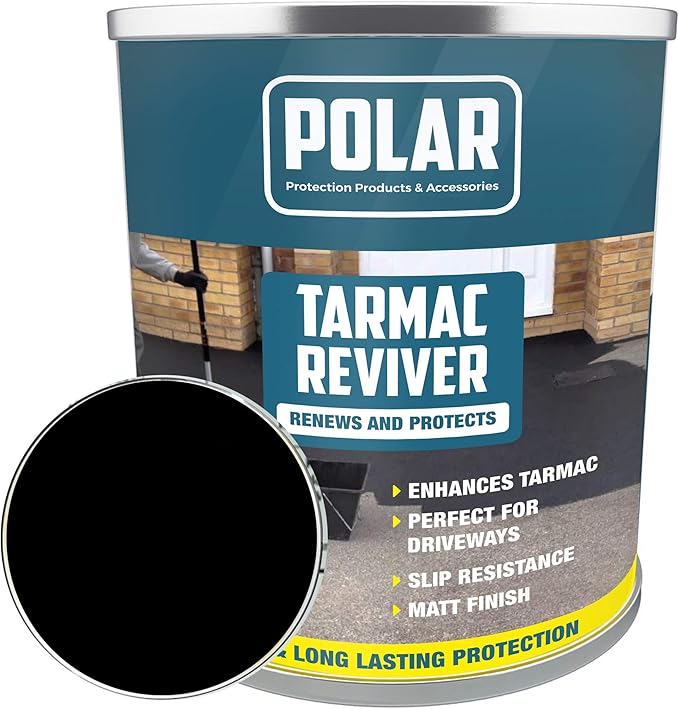Polar Black Outdoor Concrete Floor and Driveway Tarmac