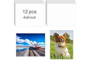 LIZOIDZSM 12 Pcs Sublimation Photo Blanks 4x6 Inch sublimation metal sign blanks Aluminum Photo Sign Blank Photo DIY Photo Sign Wall Frame Poster for Living Room Bedroom