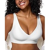 As Fairy Bras for Women Deep V Seamless Wireless Support Lift No Underwire Plunge Bralettes Full Coverage Push Up Bra