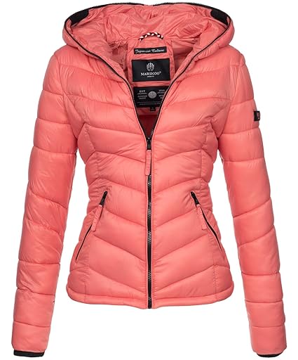 Marikoo Damen Jacke Stepp leichte Herbst Winter Übergangsjacke XS-XXL B403