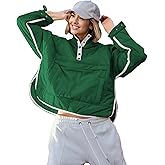 HangNiFang Women's Oversized Quilted Pullover Puffer Jacket with Hood Winter Coat with Pockets