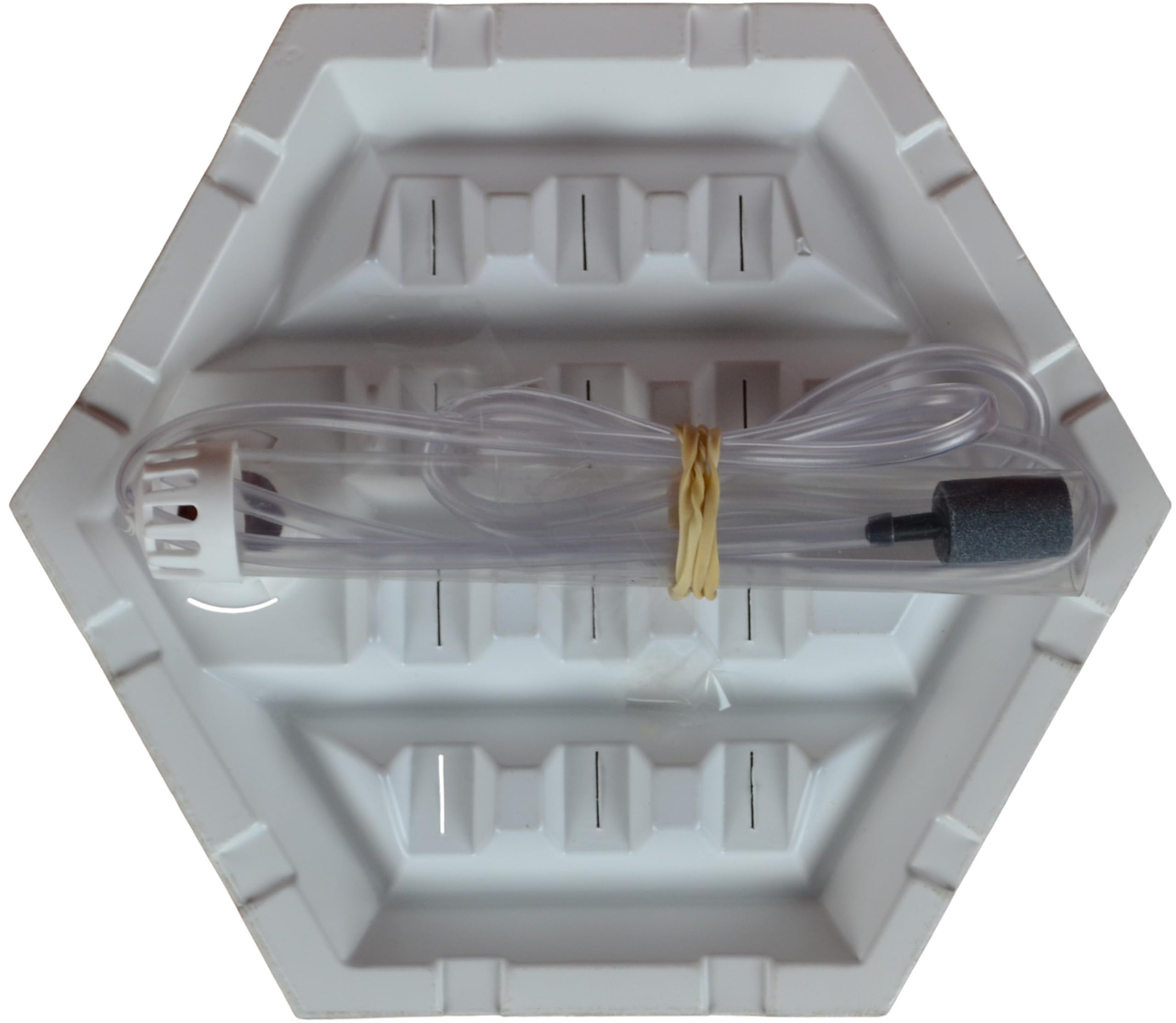 Supa Small 9 inch by 4.5 inch Hexagonal Under-Gravel Aquarium Filter (Pack of 1) | Suitable For Tropical, Marine Or Cold Water Aquariums. White