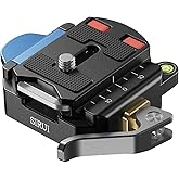 SIRUI 55mm Quick Release Plate and Clamp Base Kit, Camera Mount Adapter with 1/4" and 3/8" Thread, Quick-Release Attach Mount Plate for Tripod Monopod DSLR Stabilizer, QC-55