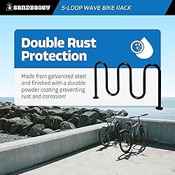 Sandbaggy Commercial Loop Wave Bike Racks