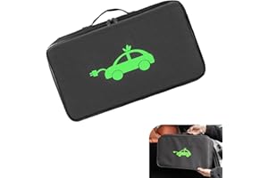 Qurbuns Car Tools Cable Bag, Waterproof Oxford Cloth Jumper Cable Bag, Portable EV Charger Storage Organizer, Cords Hoses Org