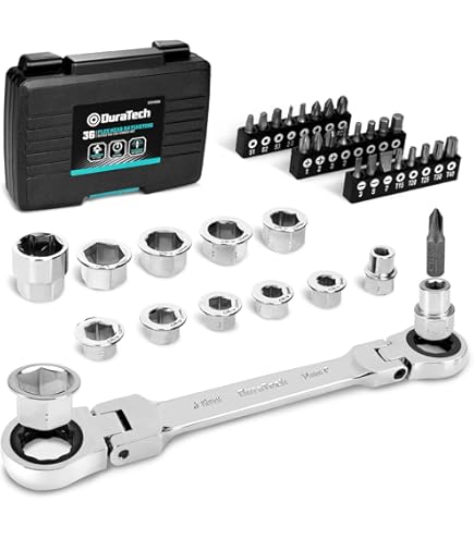 Motion Pro Ratchet Spark Plug Wrench Kit – 08-0318, Fits 13/16" Plugs, For Tight Spaces On 2-Stroke Engines