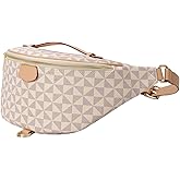 Versatile Women's Designer Fanny Pack - Sling Bag for On-the-Go Style & Travel - Perfect as Crossbody or Chest Bum Bag (Beige - B)