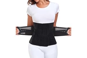 MAMODY Postpartum Belly Band – Postpartum Belly Wrap, Abdominal Binder Post Surgery C-section Recovery Support Belt After Birth Brace, Slimming Girdles (Midnight Black, L)