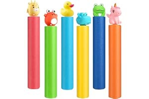 ECJWEI Water Squirters for Kids, 6-Pack Water Guns for Toddlers Age 2-4, Durable Water Blasters