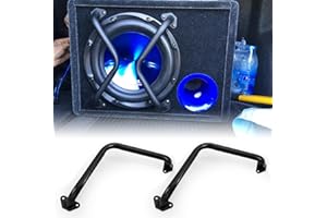 Tongze 12" Speaker Bar Grill: Matte Black Metal Car Audio Speaker Grill Cover, Subwoofer Grill Cover Protector