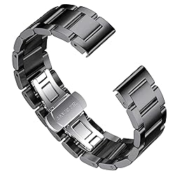 BINLUN Thick Stainless Steel Watch Band Metal Heavy