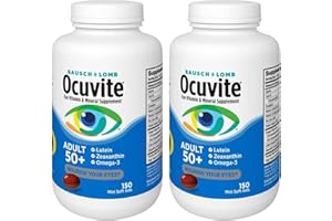 THCBME Eye Vitamin & Mineral Supplement, Eye Supplements for Adults 50 Plus Vitamin & Mineral Supplement with Lutein, Zeaxanthin, and Omega-3, 300 Soft Gels