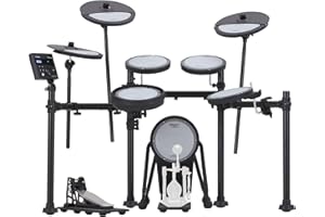 Roland VQD106 V-Drums | Revolutionary 5-Piece Electronic Quiet Design Drum Kit | Perfect for Home Practice | Up To 75% Noise Reduced Pads | TD-07 Sound Module | Bluetooth Connectivity
