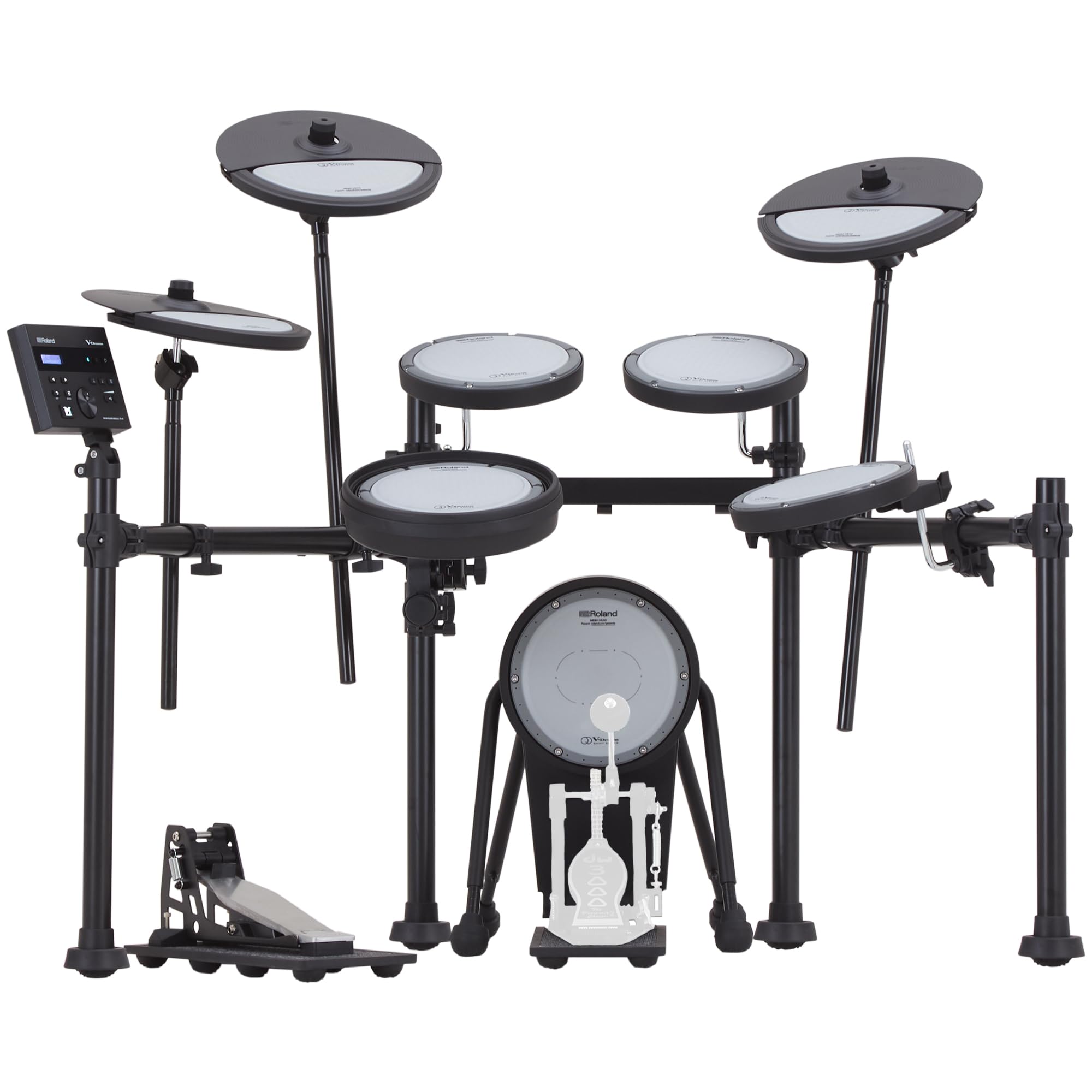 Photo 1 of **PARTIAL SET** Roland VQD106 V-Drums | Revolutionary 5-Piece Electronic Quiet Design Drum Kit | Perfect for Home Practice | Up To 75% Noise Reduced Pads | TD-07 Sound Module | Bluetooth Connectivity