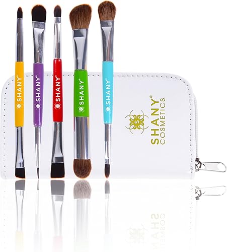 SHANY Piece Double Sided Essential Brush Set with Travel Pouch