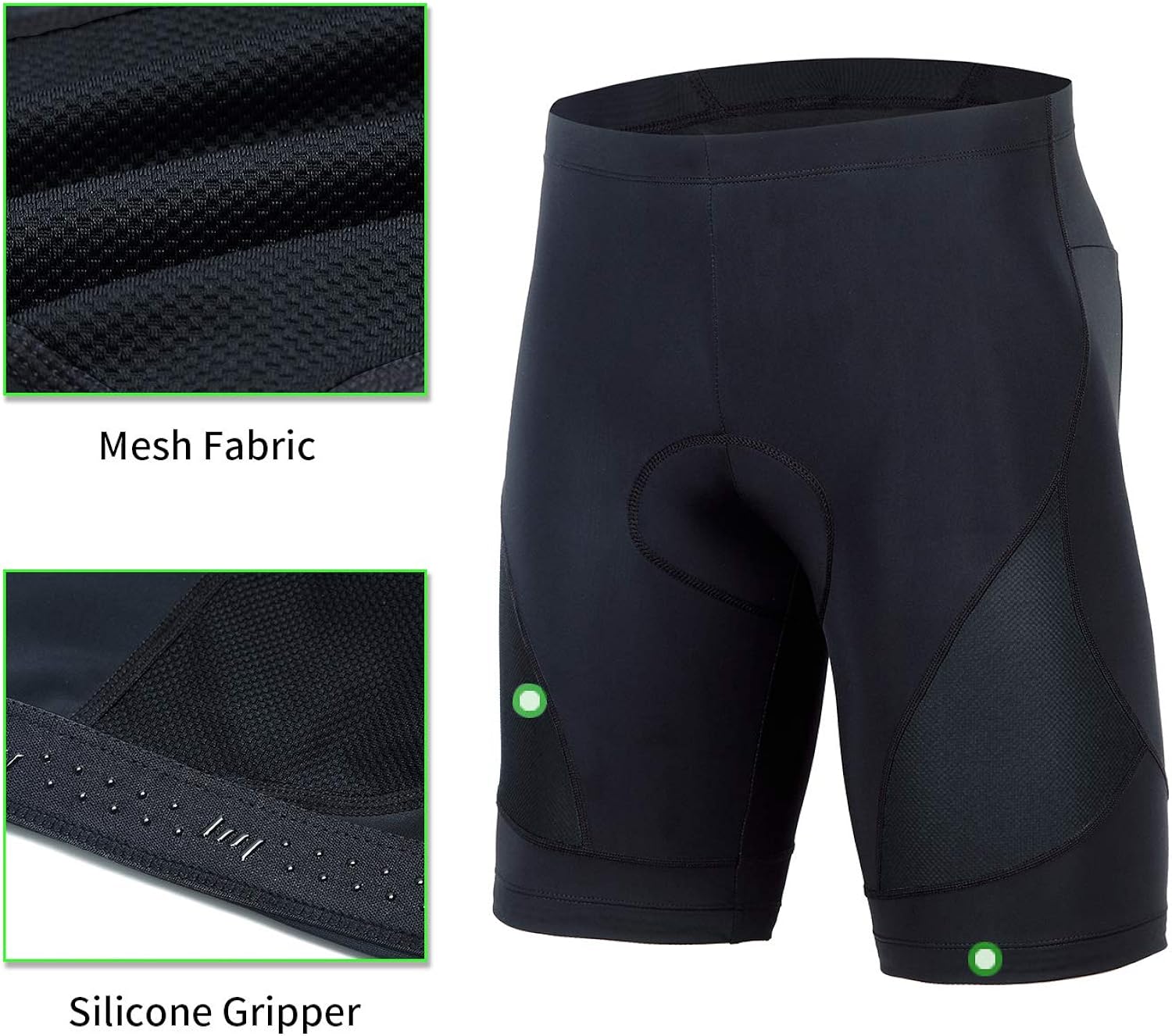 beroy Men's Comfortable Bicycle Cycling Pants, 3D Padded Bike Shorts: Clothing