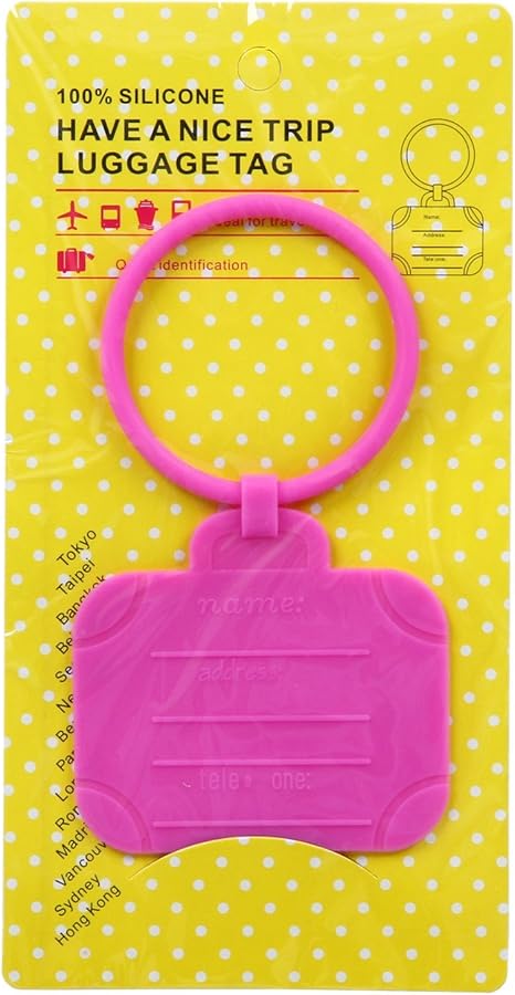 Amazon Co Jp 不二貿易 タグ カバン用 シリコン ピンク ホーム キッチン