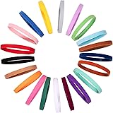 Whaline 20 Colors Puppy Whelping Collars Double-Sided Adjustable ID Collars Soft Bands for Newborn Pet Dog Cat, 13.8 Inches