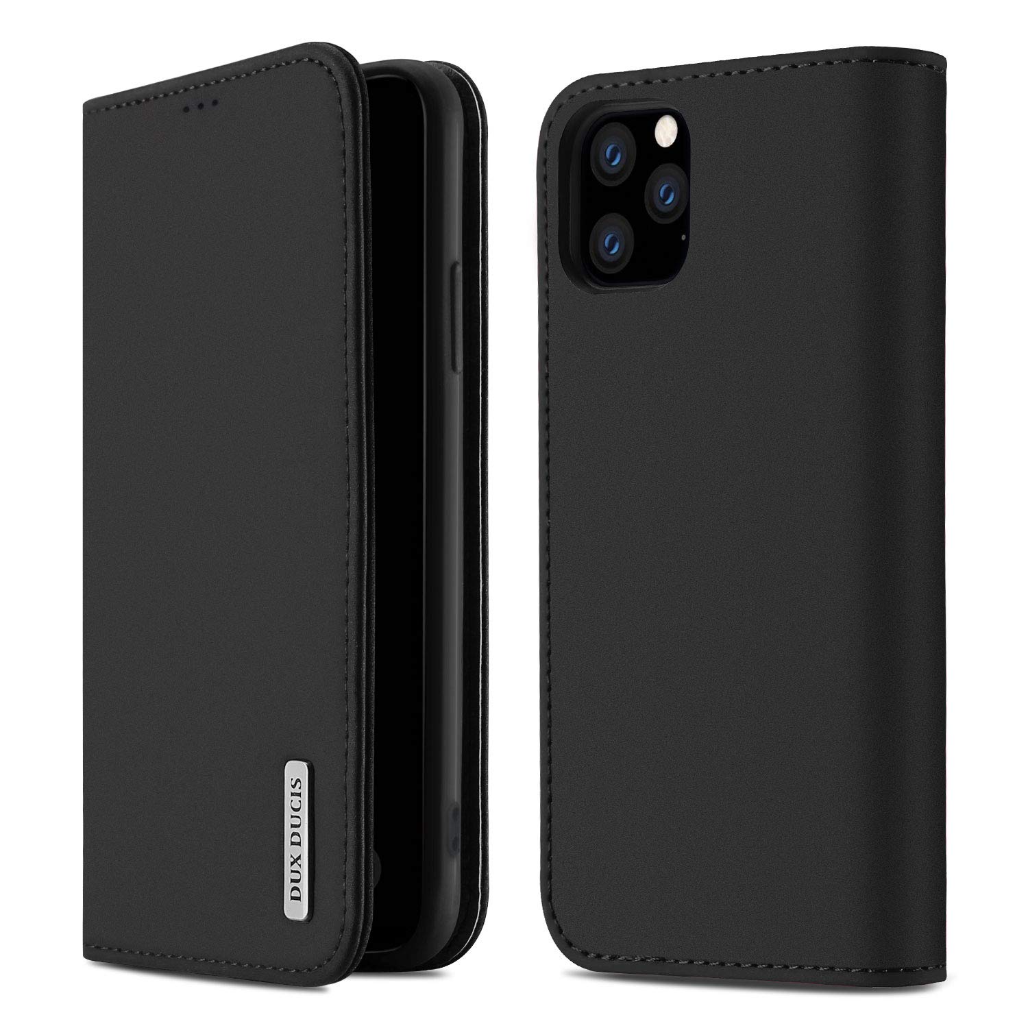 GANGXUN iPhone 11 Pro Max Wallet Case, 11Promax Premium Leather Magnetic Closure,TPU Shockproof Inner Shell Cover,Protection Flip Case with Card Holder Kicktand, For 6.5 inch iPhone 11Promax,black