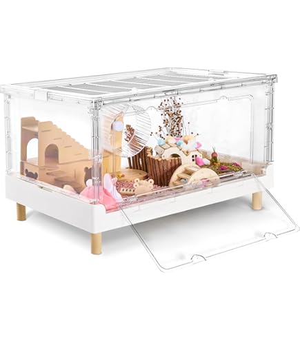 Amazon.com : SAVIC Ambiente Animal Cage with Hay Rack, Small, 100