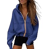 PRETTYGARDEN Hoodies for Women Sweatshirt Zip Up Hoodie Fall Fashion 2026 Trendy Long Sleeve Jackets Winter Clothing Outfits