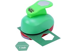 Hexagon Paper Punch, 1 Inch Hexagon Punches for Paper Crafts, Hole Punch for Making Scrapbook Layout, Memory Books, Wedding C