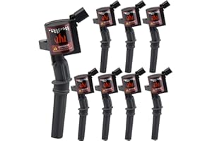 BIG-AUTOPARTS Set of 8 Ignition Coil Pack Compatible With Ford F150 F250 Explorer Lincoln Mercury 4.6L 5.4L V8 V10, Upgraded Coil Pack Compatible with DG508 DG457 DG472, Black