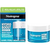 Neutrogena Hydro Boost Water Gel Face Moisturizer Starter Kit, includes Refillable Jar + Refill Pod, with Hyaluronic Acid for a Burst of Hydration & Dewy Skin, 1.7 oz Each