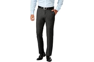 J.M. Haggar Men's 4 Way Stretch Slim Fit Flat Front Dress Pant