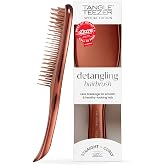 Tangle Teezer Chrome Ultimate Detangler Brush, Straight to Curly, Bronze | Patented two-tier, regular-flex teeth reduce break