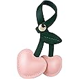 Fuerxy Cute Cherry Charm for Purse Handbags Bag Accessories PU Key Charms