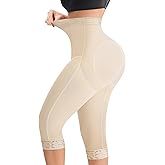 MERYOSZ Shapewear Tummy Control Shorts Body Shaper High Waisted Butt Lifting Panties Thigh Slimmer Capri Girdles