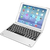 Arteck iPad 9.7-inch Keyboard, Ultra-Thin Bluetooth Keyboard with Folio Full Protection Case for iPad 9.7, 130 Degree Swivel Rotating