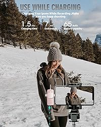 PQRQP 3 in 1 Wireless Lavalier Microphone for
