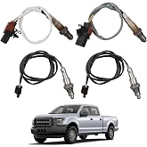 Dasbecan Oxygen O2 Sensor 4PCS Compatible with Ford F-150 2017-2020 3.5L | For Expedition 2018-2022 / Lincoln Navigator 21-22 Turbo EcoBoost Left Right Upstream Downstream /Replaces# 234-5174 234-8017