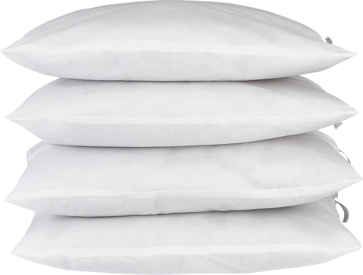 Brand Pack of 4 Cushion Pads White 43x43cm/50x50cm Amazon.co.uk