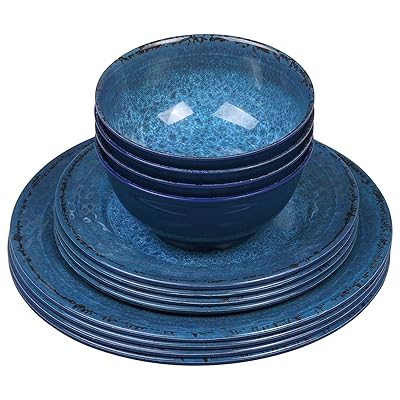 Insetfy Melamine Dinnerware Sets 12 Pieces, Plates Kenya Ubuy