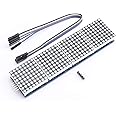 DEVMO MAX7219 Dot led Matrix MCU Control LED Display Module Compatible with Ar-duino Raspberry Pi Microcontroller with 5Pin Line