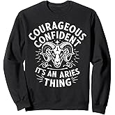 Aries Zodiac Sign Star Astrology Birthday Horoscope Sweatshirt