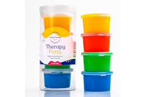 TryMe Therapy Putty for Adults and Kids - Hand Equipment Occupational Tools - Hand Exercise Putty Physical Therapy Putty Kit - Hand Therapy Tools - Multi Color Set of 4 Strengths, 3 Oz Each