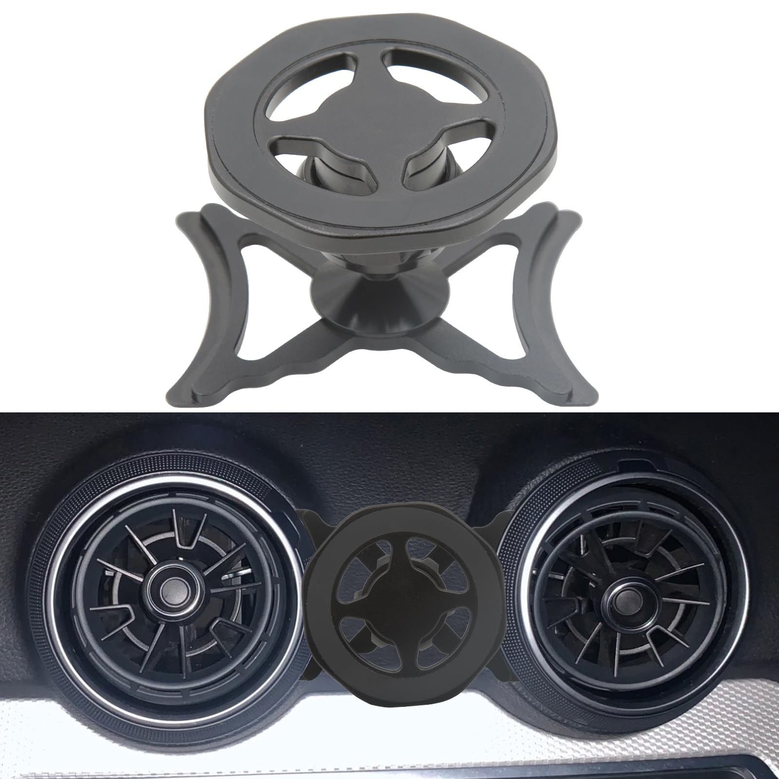 Cookiss magnetic phone car mount Compatible with Audi Q2 and Audi SQ2 Suitable for MagSafe Smartphone and GPS with car phone holder 360 Degree Adjustable View (black)