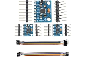 EPLZON 3pcs MPU-6050 GY-521 MPU6050 3 Axis Accelerometer Module 6 DOF Gyroscope Sensor Module 16 Bit AD Converter Data Output IIC I2C for Arduino