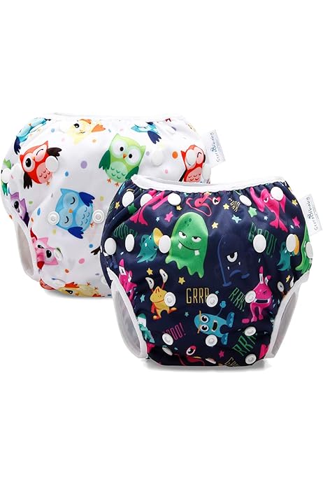 Baby Boy Swimsuit Reusable Swim Diapers For Babies 8-36lbs