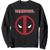 Marvel Comics Retro Classic Deadpool Mesh Style Logo Sweatshirt