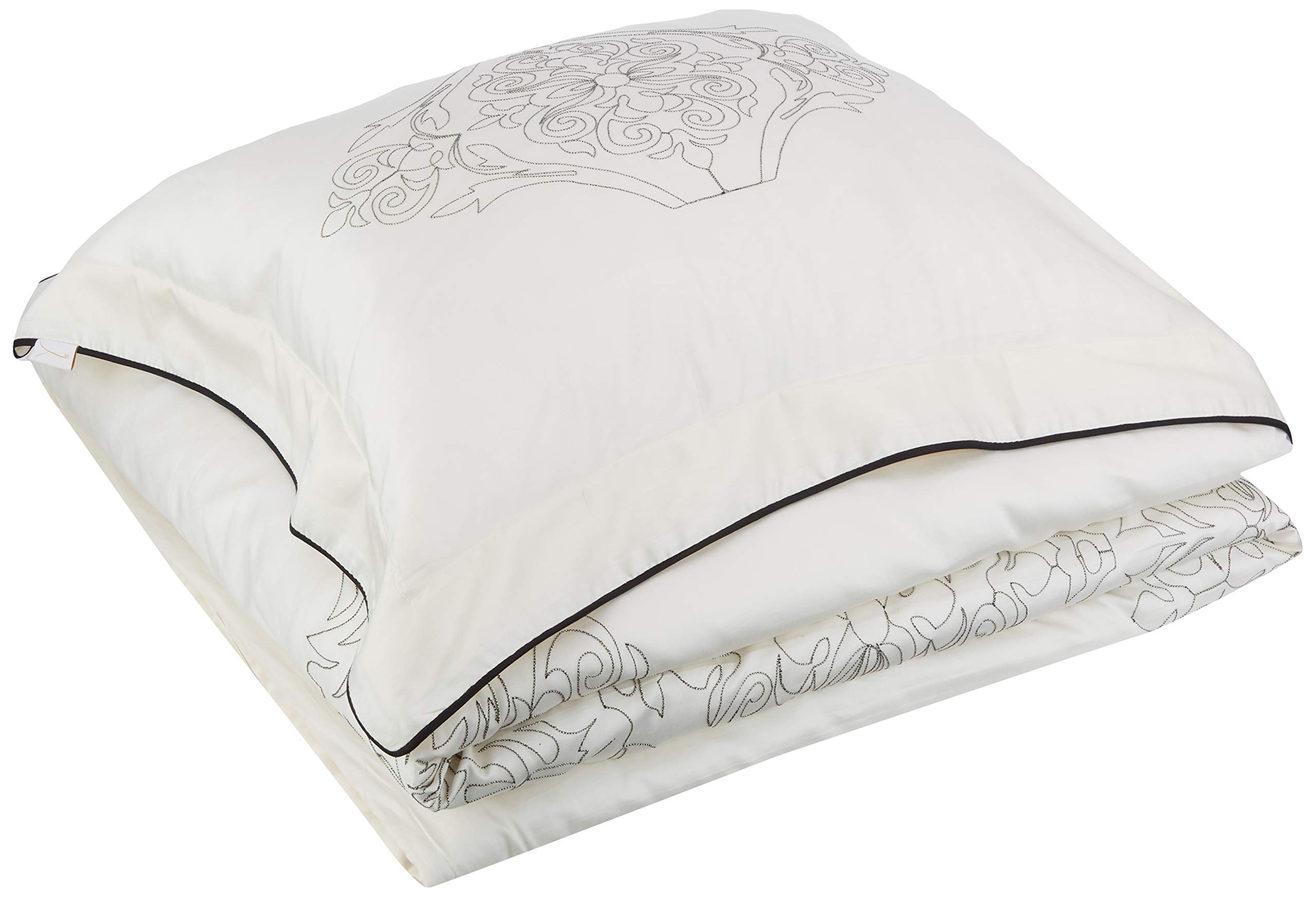 Yellow Indy Duvet Cover, 100% Cotton Satin, Natural, 140 x 220 Cm, 1.0 Pieces