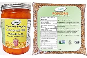 Cravey Popcorn Kernels 750g with Coconut Oil 500g Movie Theatre Style popcorns