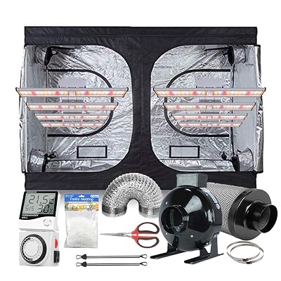 Hydro Plus 120x60x78 Grow Kit Grow Tent240W Full Spectrum LED Grow Light8 Inline Fan Carbon Filter Ventilation Kit for Indoor Growing 120x60x78 Kit