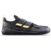 TYR Unisex DropZero Barefoot Shoes for Men - Gym Shoes with Stability Strap for Barefoot-Style Training, Lifting, HIIT, Walking - 5, Black/Gold