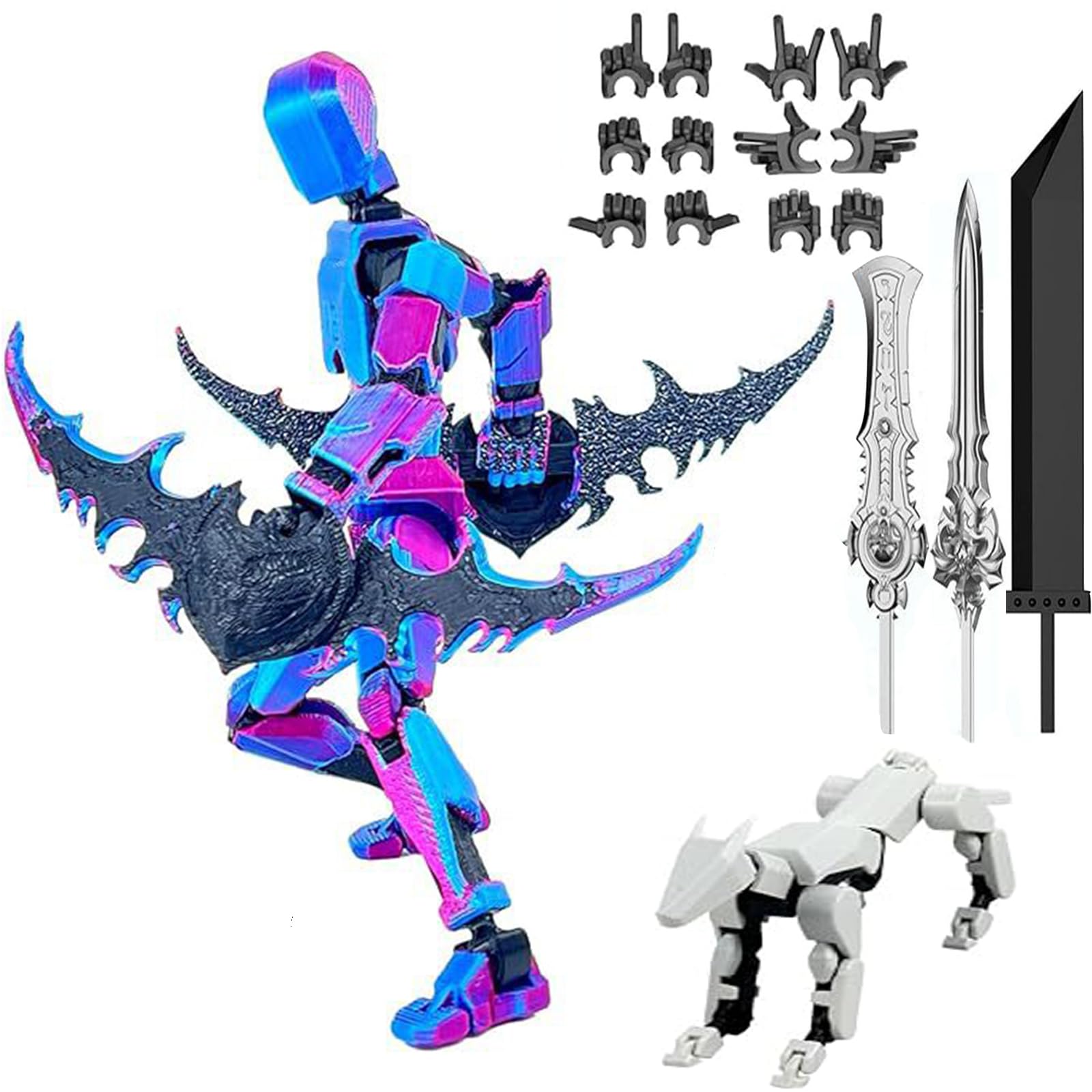 T13 Action Figure 3D Printed Multi-Jointed Movable