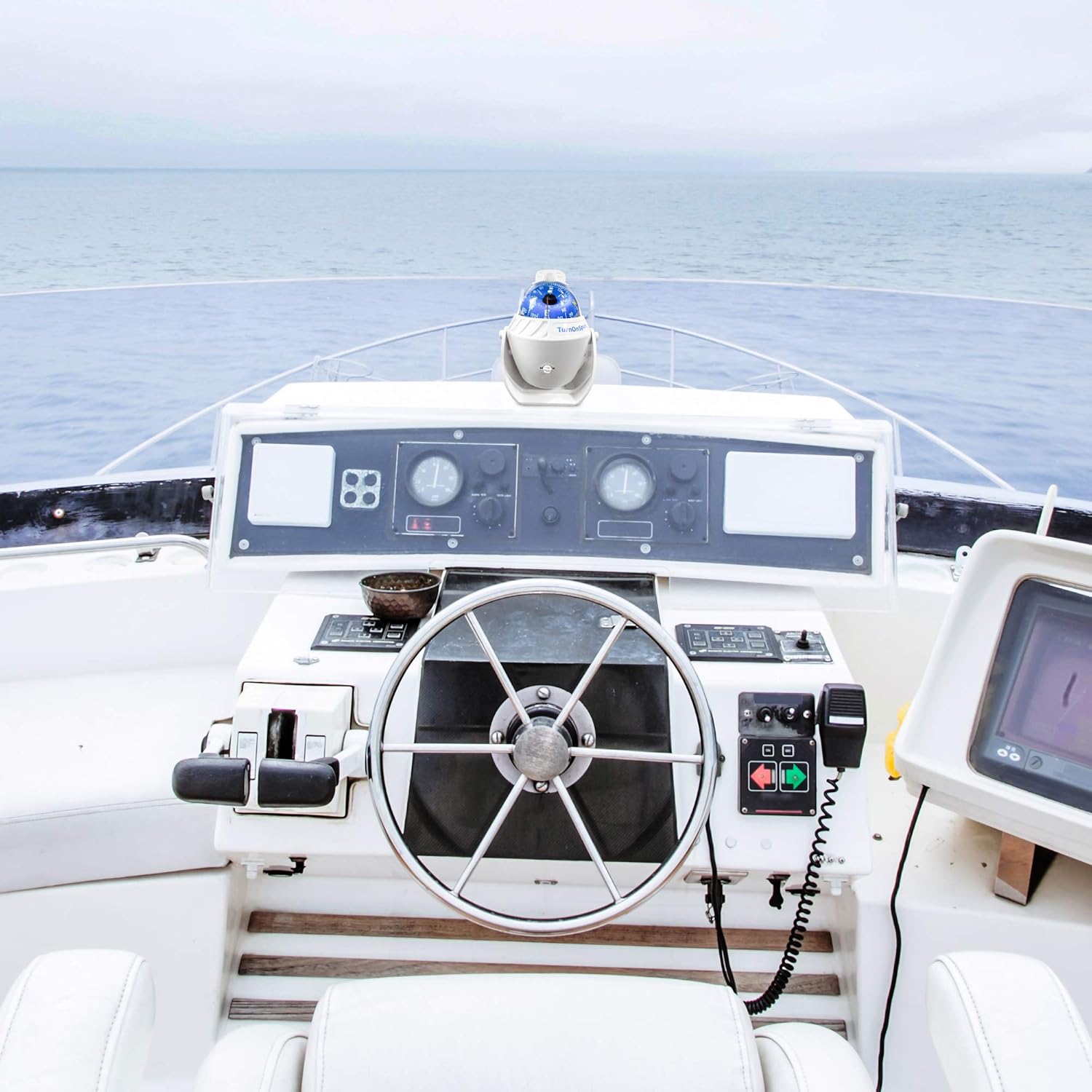 Boat Compass Dash Mount Flush - Boating Compass Dashboard - Navigation Marine Compass Boats Surface Mount - Illuminated Dashboard Compass Ship - Electronic Sea Compass : Sports & Outdoors